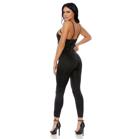 Forplay NEW Strappy‎ cup black jumpsuit $52 - Picture 6 of 6
